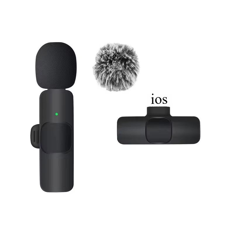 Wireless Lavalier Microphone for Iphone Android USB-C Microphone with Noise Reduction for Live Streaming Interviews Mini Mic